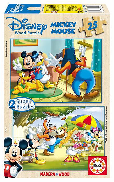 Drveni Puzzle Miki Maus i Družina ED13141