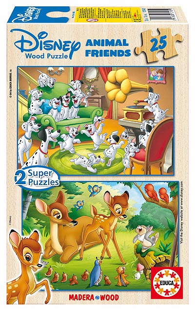 Drveni Puzzle Dalmatinci i Bambi ED13143