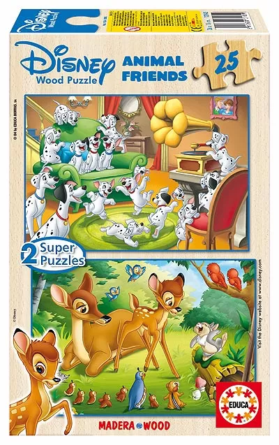 Drveni Puzzle Dalmatinci i Bambi ED13143