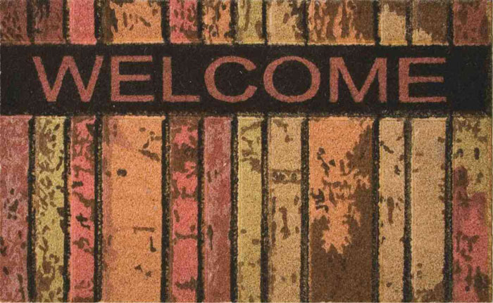 Ekol otirač Wood-Stone Welcome 45x75