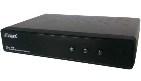 Set top box Iskra DVB-7020 prijemnik digitalnog TV signala DVB-T2