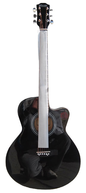 Akustična gitara sa aktivnom elektronikom Moller 1054 Black