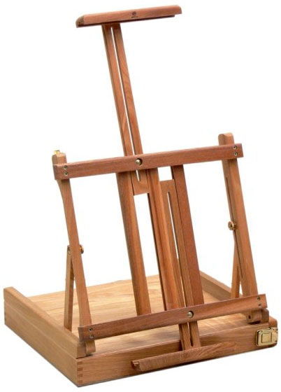 Štafelaj i Kofer - Slikarski Stalak Od Bresta