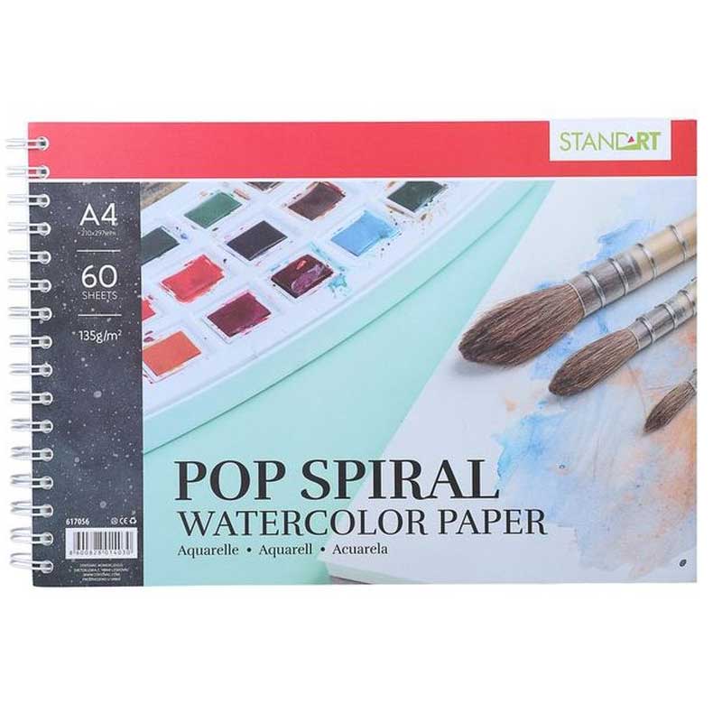 A4 Blok za akvarel i gvaš 60 listova StandArt 617056