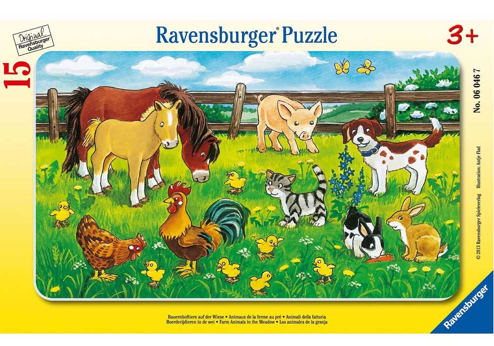 Ravensburger puzzle 15 delova -  Životinje 06046