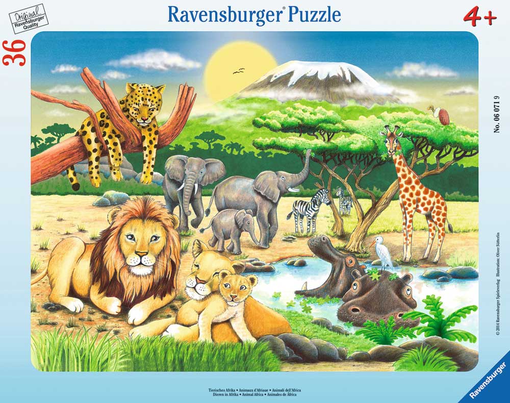 Ravensburger puzzle 36 delova - Africke zivotinje 06071