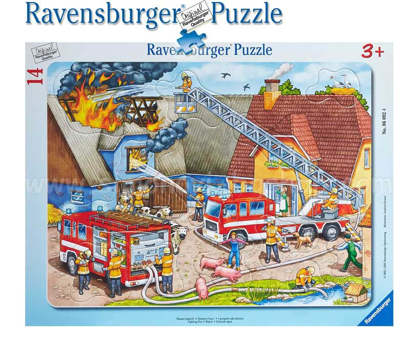 Ravensburger slagalice 14 delova -  Vatrogasci u akciji 06092