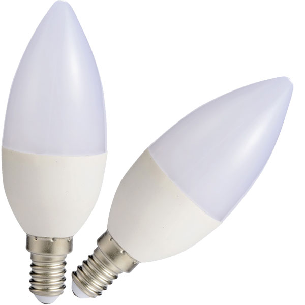 Dve LED sijalice sveća toplo bela 5W E14 LS-C37-WW-E14/5