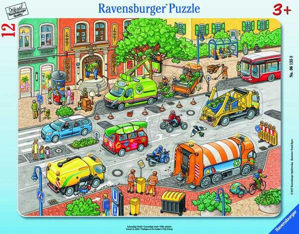 Ravensburger puzzle 12 delova - Zivot u gradu 06135