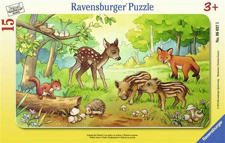 Ravensburger puzzle 15 delova - Životinje u prirodi 06376
