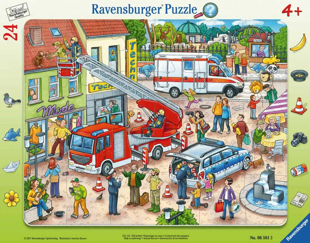 Ravensburger puzzle 24 dela - Spasavanje životinja 06581