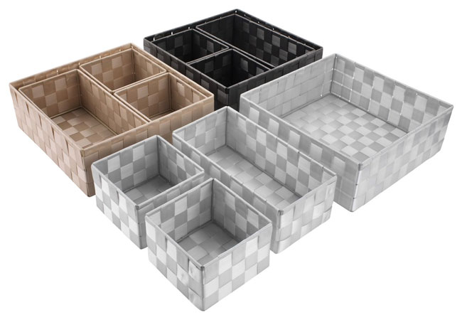 Set četiri korpe bež boje