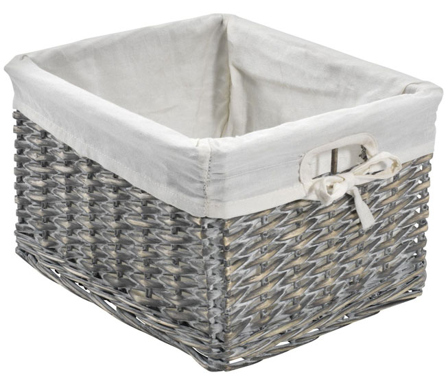 Korpa od vrbovog pruća Siva