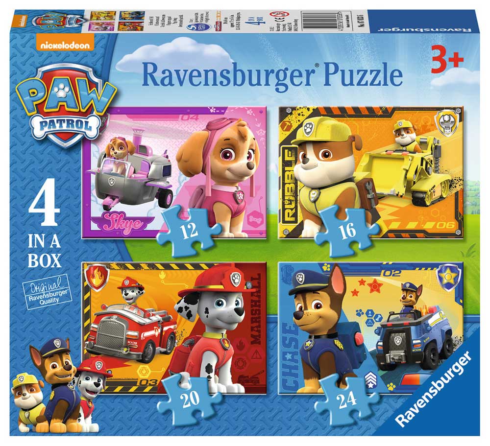 Ravensburger puzzle 72  dela - 4 u 1, Paw patrol  2 07033