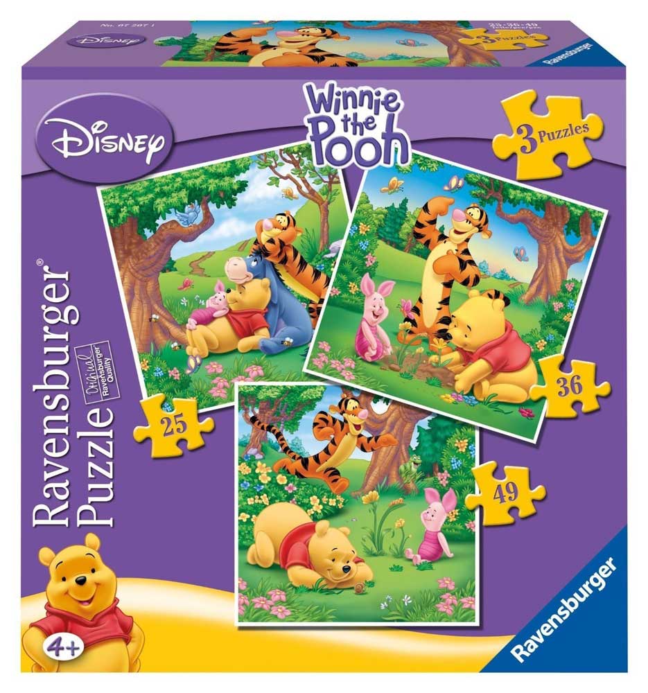 Ravensburger puzzle 110 delova - 3u1 Winnie the Pooh 07207