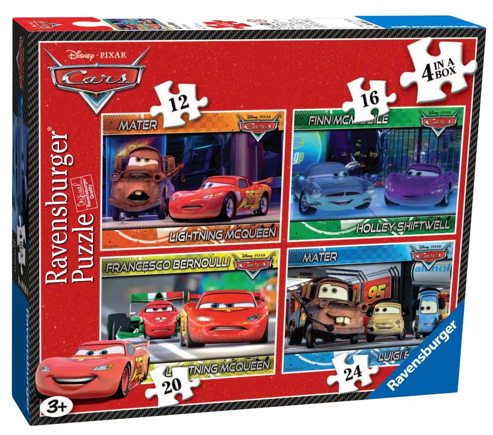 Ravensburger puzzle 72 dela -  4u1 Cars 07259