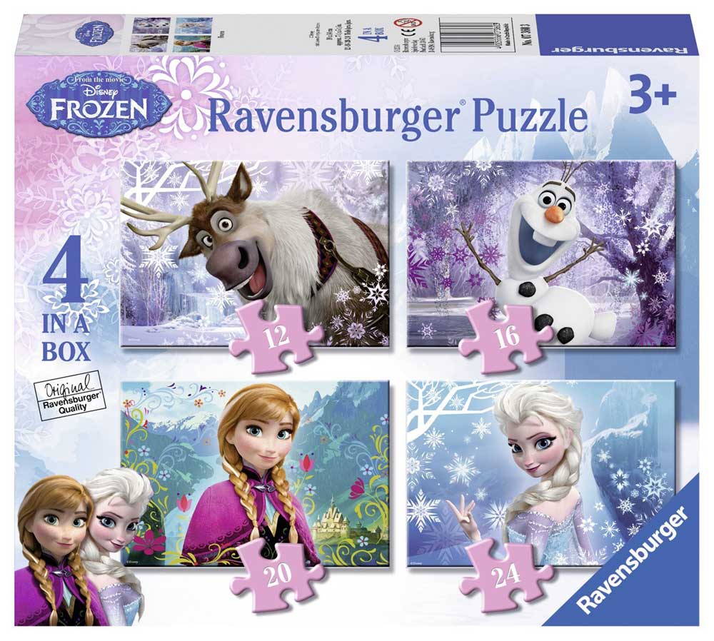 Ravensburger puzzle 72 dela - 4u1 Frozen 07360
