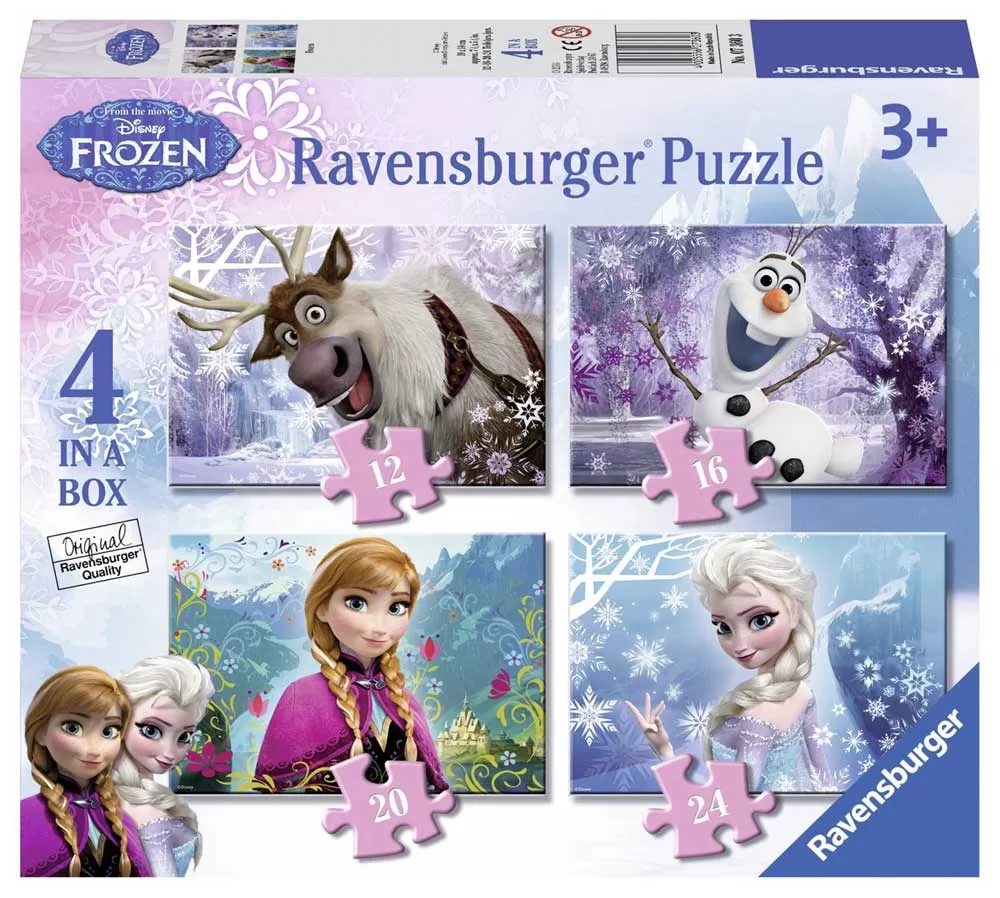 Ravensburger puzzle 72 dela - 4u1 Frozen 07360