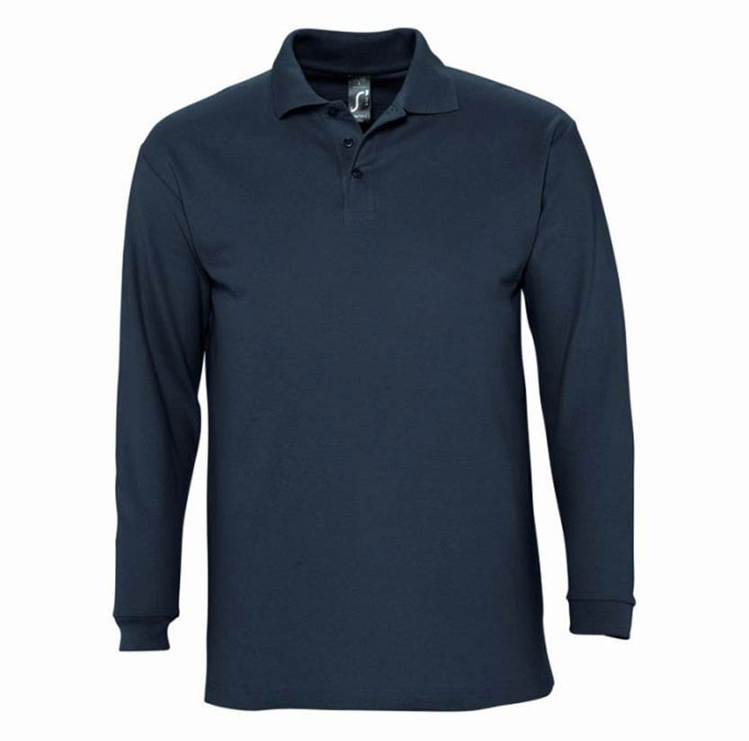 Sols Muška polo majica dug rukav Winter II Navy veličina XL 11353