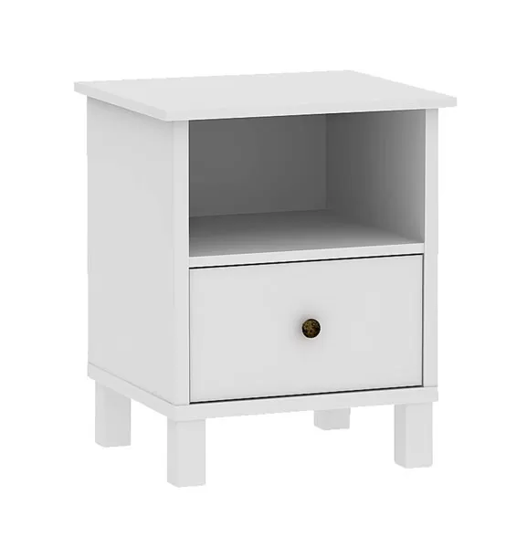 Noćni ormarić Nela 1 fioka beo