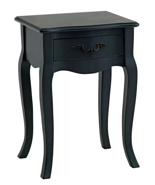 Noćni stočić Stela 1 fioka crna