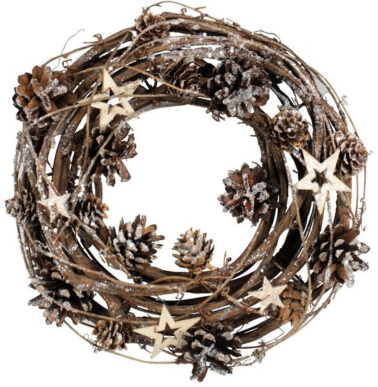Novogodišnji venac od ratana Natur
