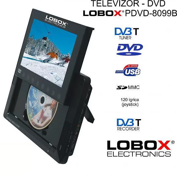 Lobox TV-DVD-Igračka konzola-Recorder-CardReader - 8 u 1