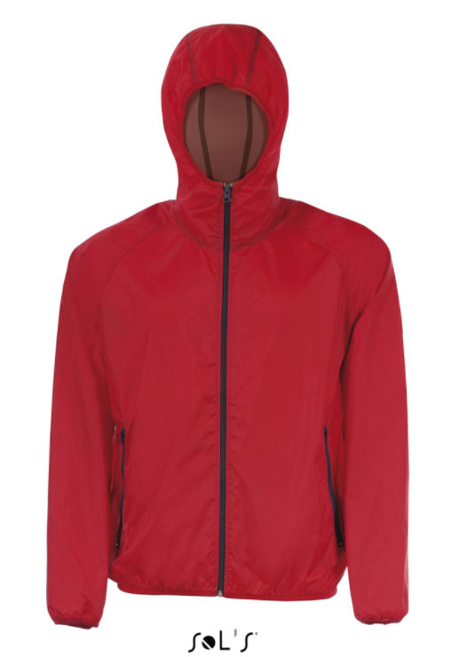Sols Jakna vetrovka unisex Shore Red veličina 3XL 01169