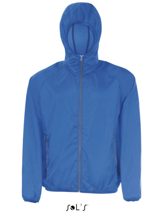 Sols Jakna vetrovka unisex Shore Royal Blue veličina L 01169