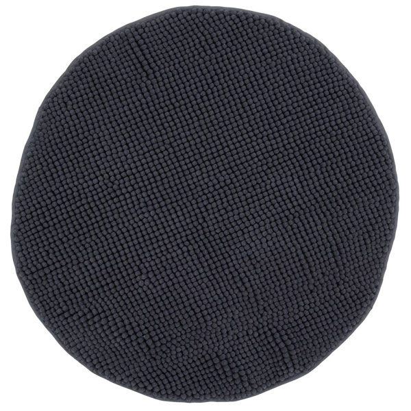 Prostirka za kupatilo Farge prečnik 60 cm siva