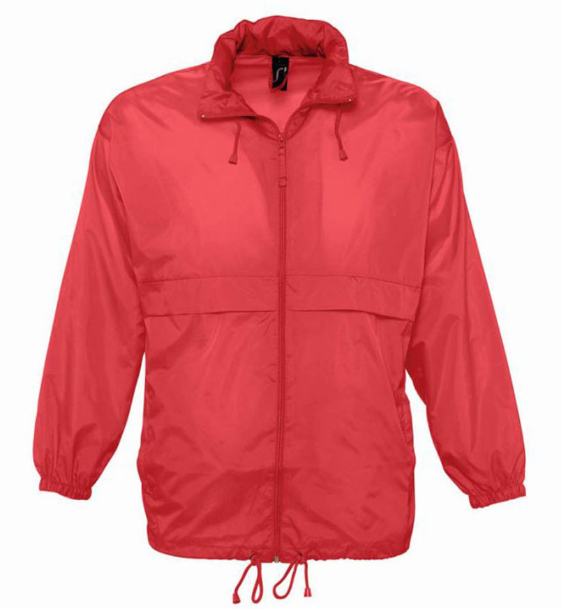 Sols Uniseks vetrovka Surf Red veličina XXL 32000