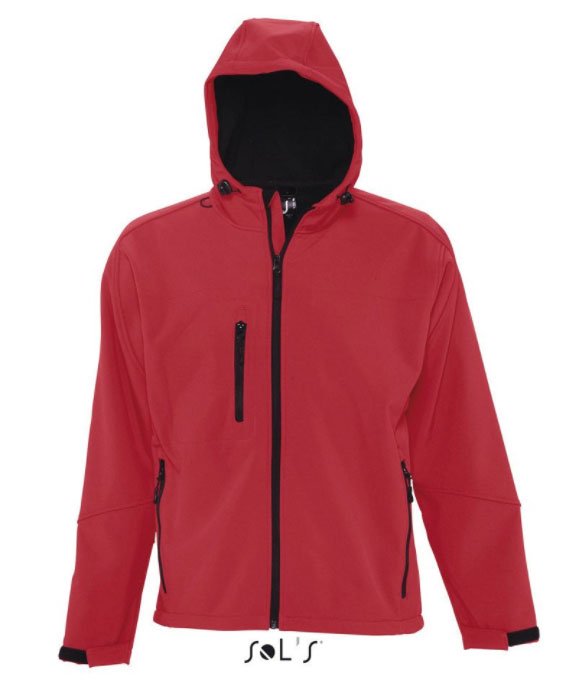 Sols Muška Softshell jakna sa kapuljačom Replay Red veličina S 46602