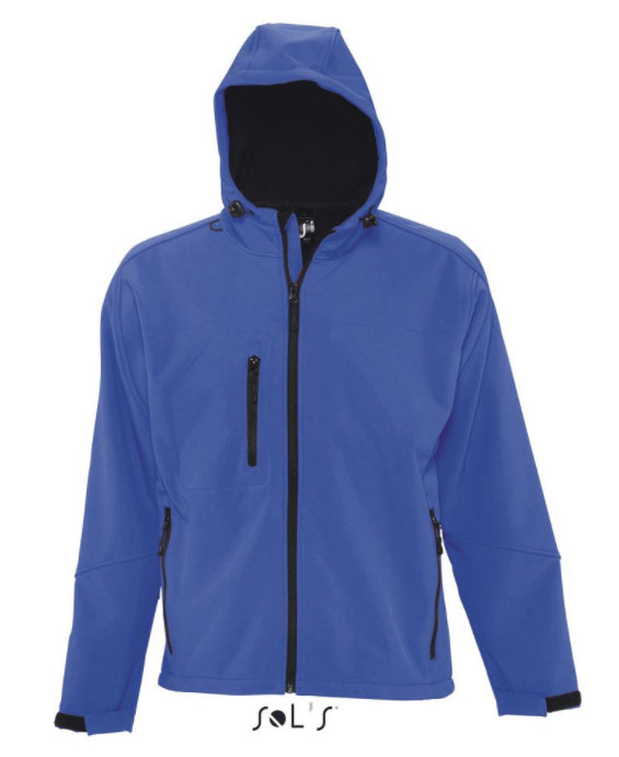 Sols Muška Softshell jakna sa kapuljačom Replay Blue veličina XL 46602