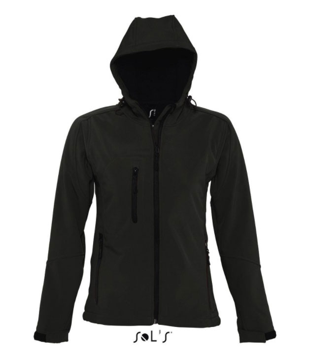 Sols Ženska Softshell jakna sa kapuljačom Replay Black veličina L 46802