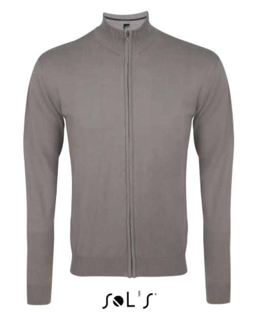 Sols Muški džemper sa rajsferšlusom Gordon Men Grey veličina 3XL 00548