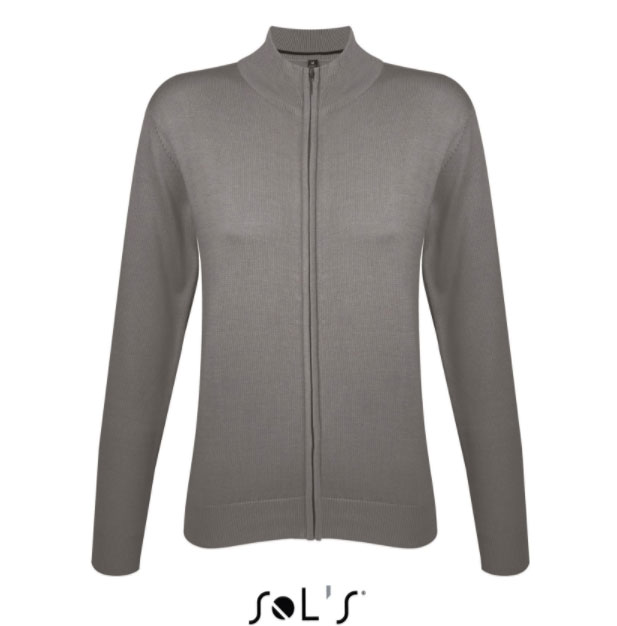 Sols Ženski džemper sa rajsferšlusom Gordon Women Grey veličina M 00550