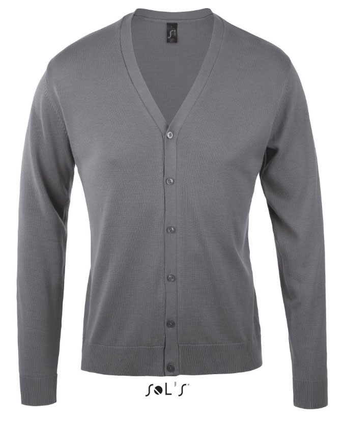 Sols Golden Men Klasičan muški džemper Grey veličina 3XL 90011