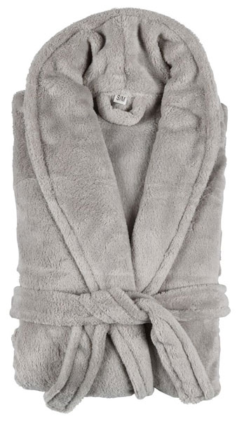 Bade mantil mikro Laves L/XL svetlo siva