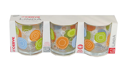 Komplet čaša 3/1 220ml Linda M65500