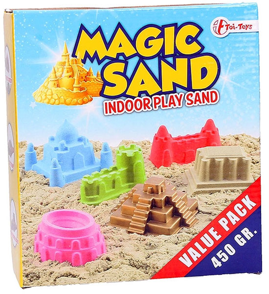 Kinetički pesak 450g sa dva kalupa Plava 31102