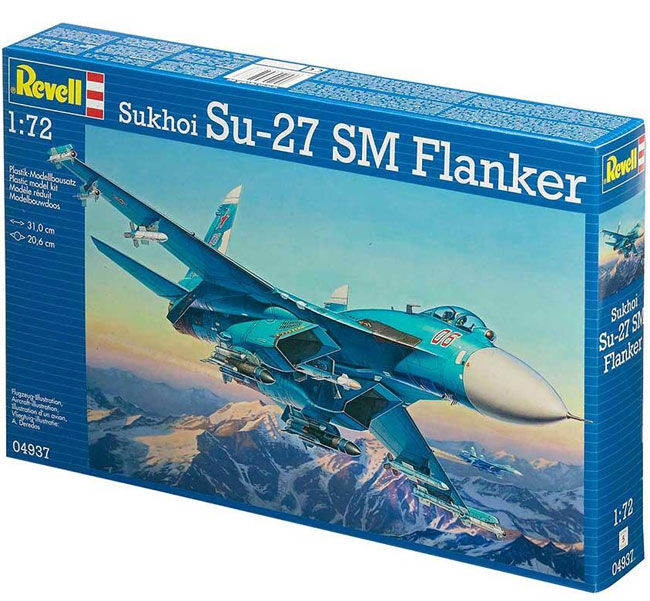 Revell Maketa aviona Sukhoi SU-27 SM Flanker 1:72 RV04937/160