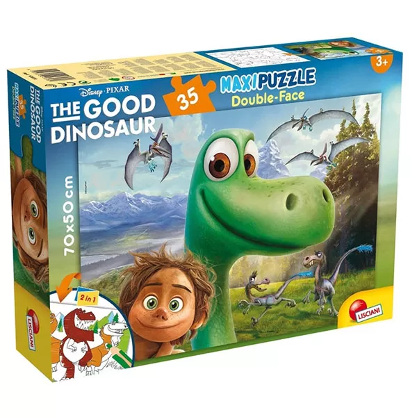 Lisciani Puzzle Maxi Dobri Dinosaurus 2u1 35 delova 33064
