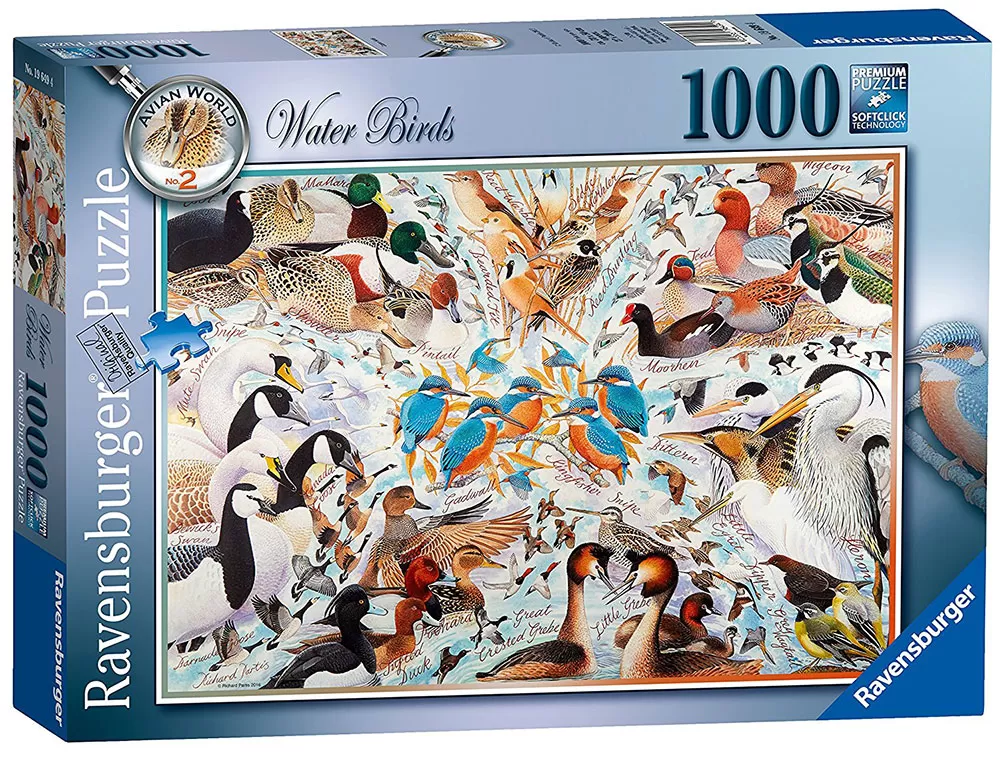 Ravensburger puzzle Ptice - Avian World No2 - Water Birds 1000 delova RA19649