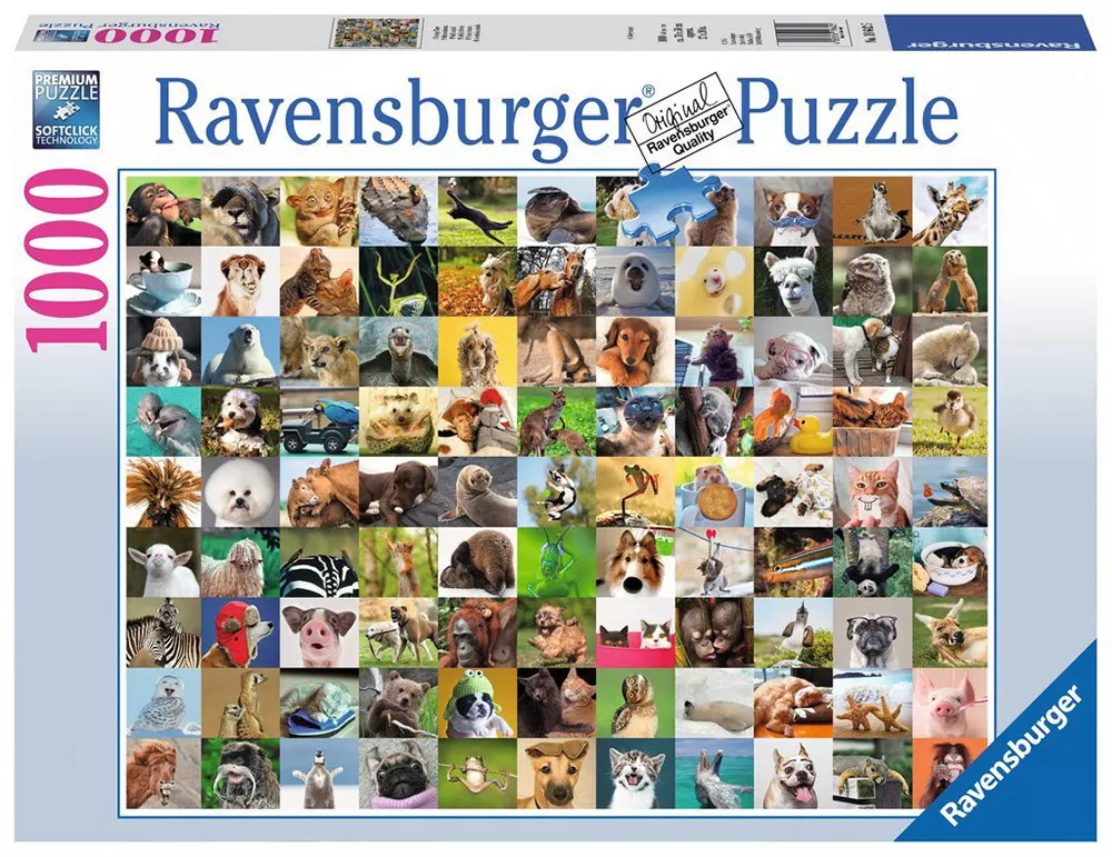 Ravensburger puzzle Smešne životinje 1000 delova RA19642