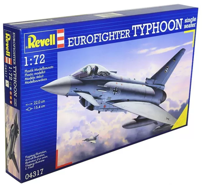 Revell maketa Avion Eurofighter Typhoon single seater RV04317/090