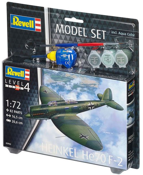 Revell maketa aviona sa priborom Model Set Heinkel He70 F-2 RV63962/5006 - Image 1