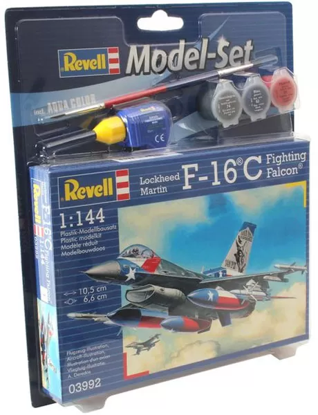 Revell maketa aviona sa priborom Model Set F-16C USAF RV63992/5006