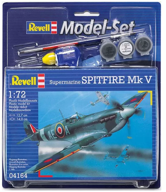 Revell maketa aviona sa priborom Model Set Spitfire Mk V RV64164/5006