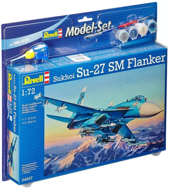 Revell maketa aviona sa priborom Model Set Sukhoi Su-27 SM Flanker RV64937/5008