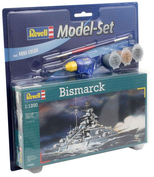 Revell maketa broda sa priborom Model Set Bismarck RV65802/5006